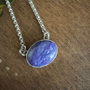 Charoite Pendant Necklace